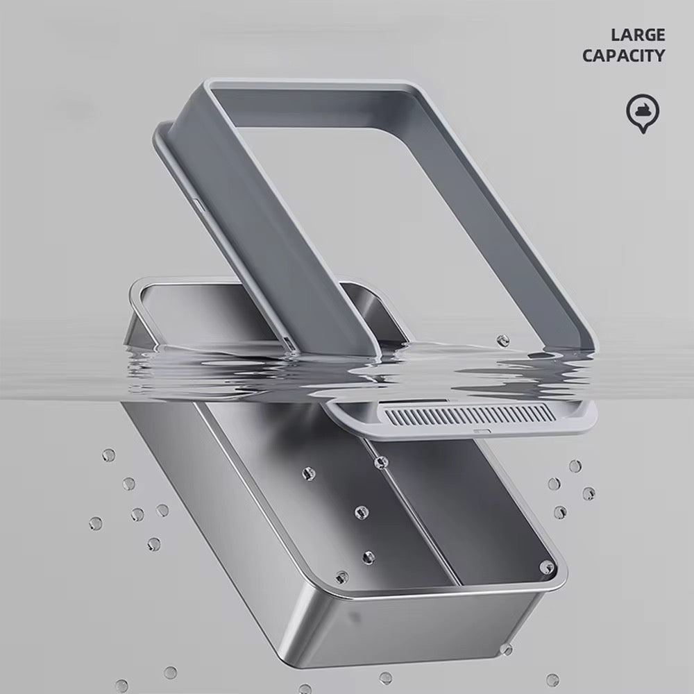 Bac à litière en acier inoxydable