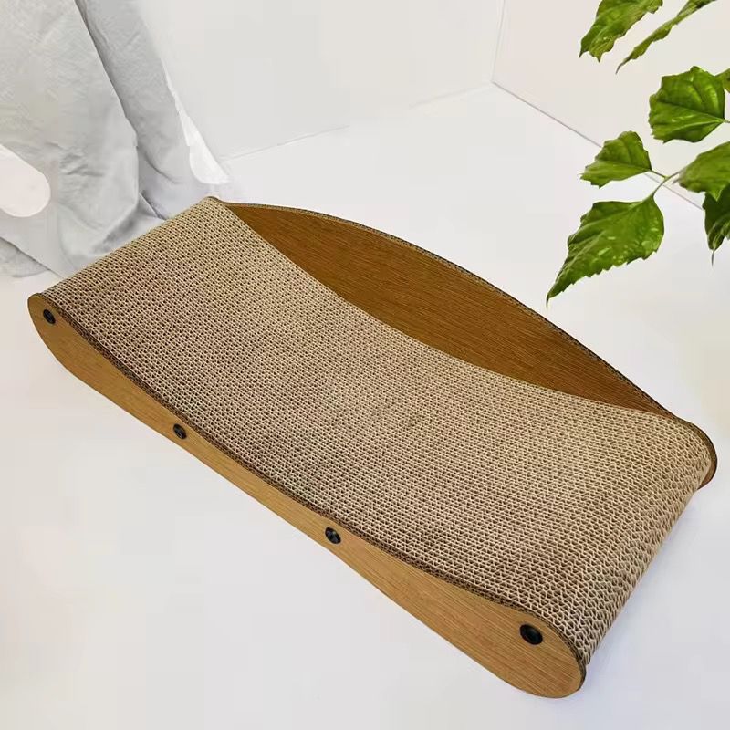 Curved Cardboard Scratcher - kittykingdom.ca