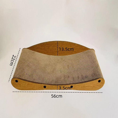 Curved Cardboard Scratcher - kittykingdom.ca