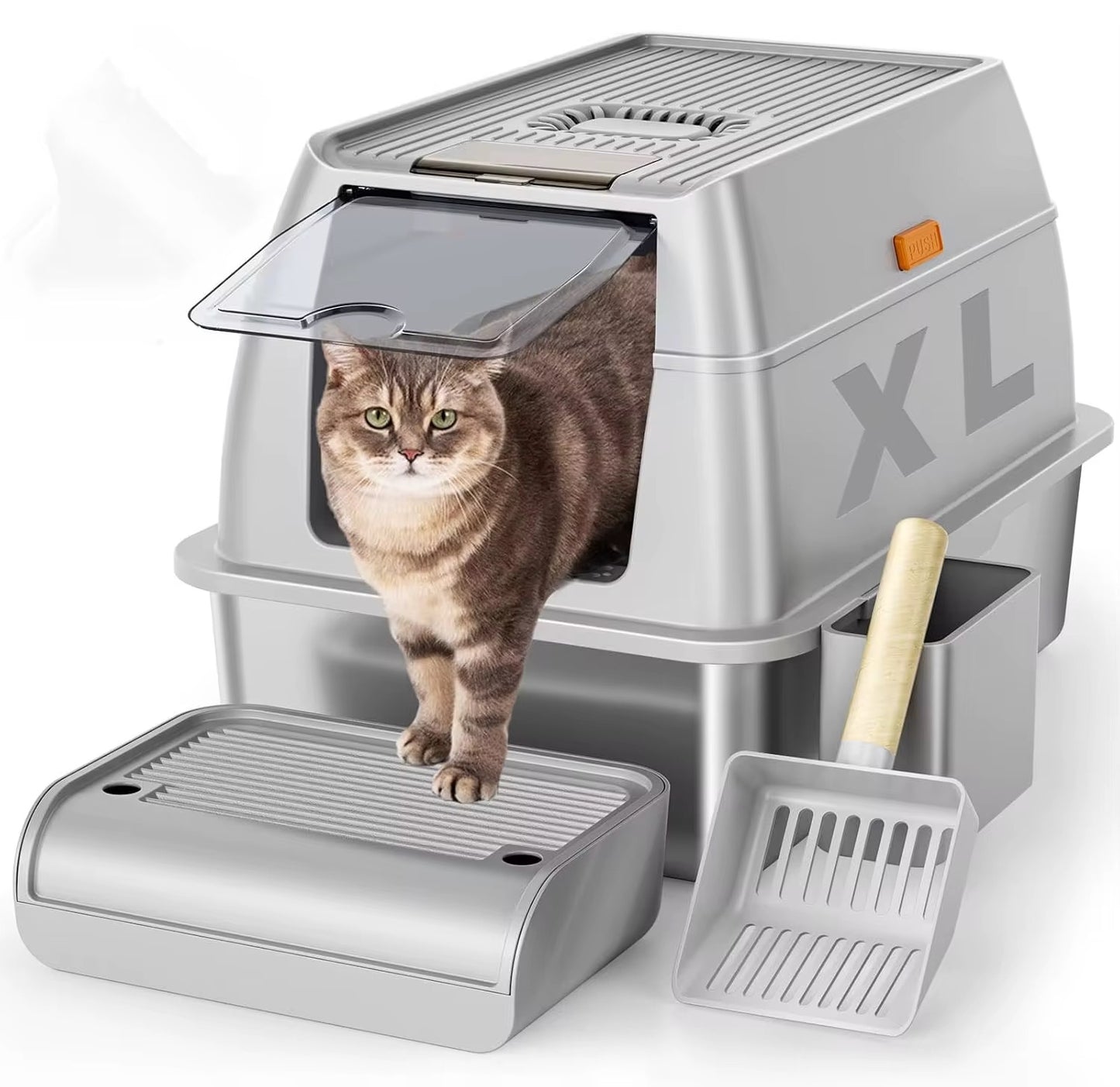 Luxury Stainless Steel cat litter box