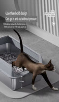 Stainless steel litter box - kittykingdom.ca