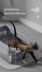Stainless steel litter box - kittykingdom.ca