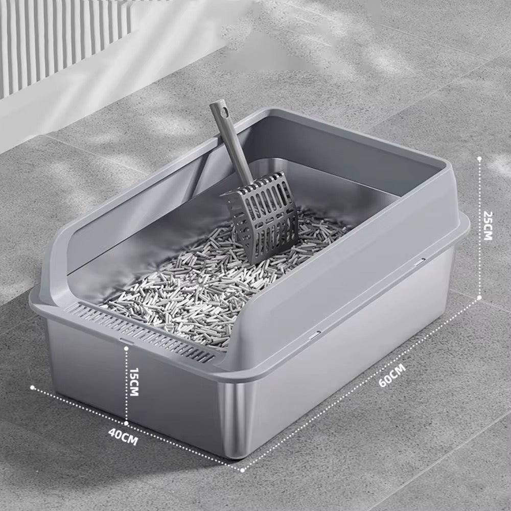 Stainless steel litter box